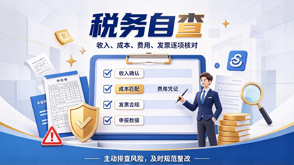金税四期下小微企业税务合规自查清单：12项对照检查