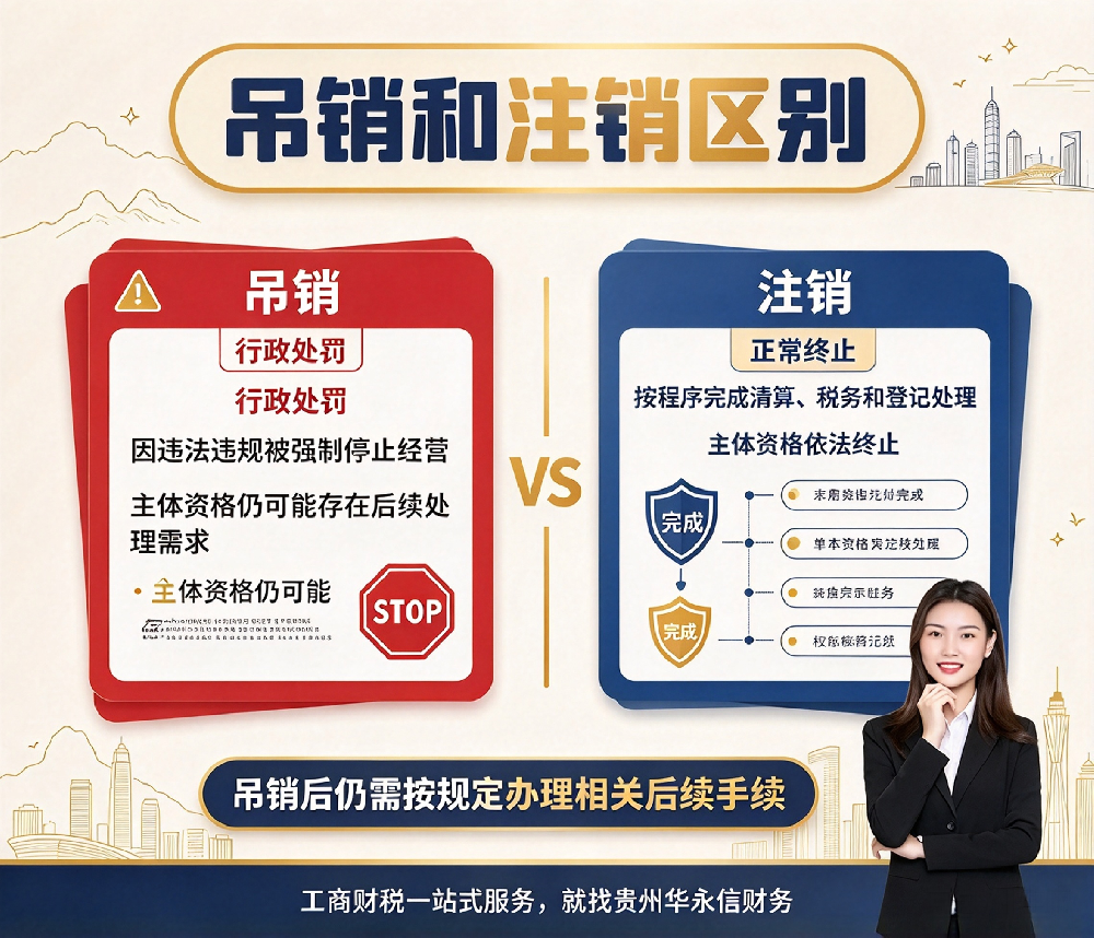 吊销和注销的区别:一字之差天壤之别